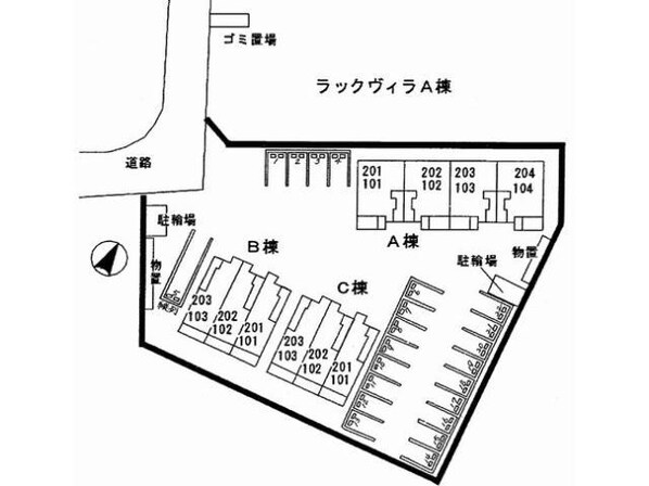 ラック・ヴィラⅡの物件外観写真